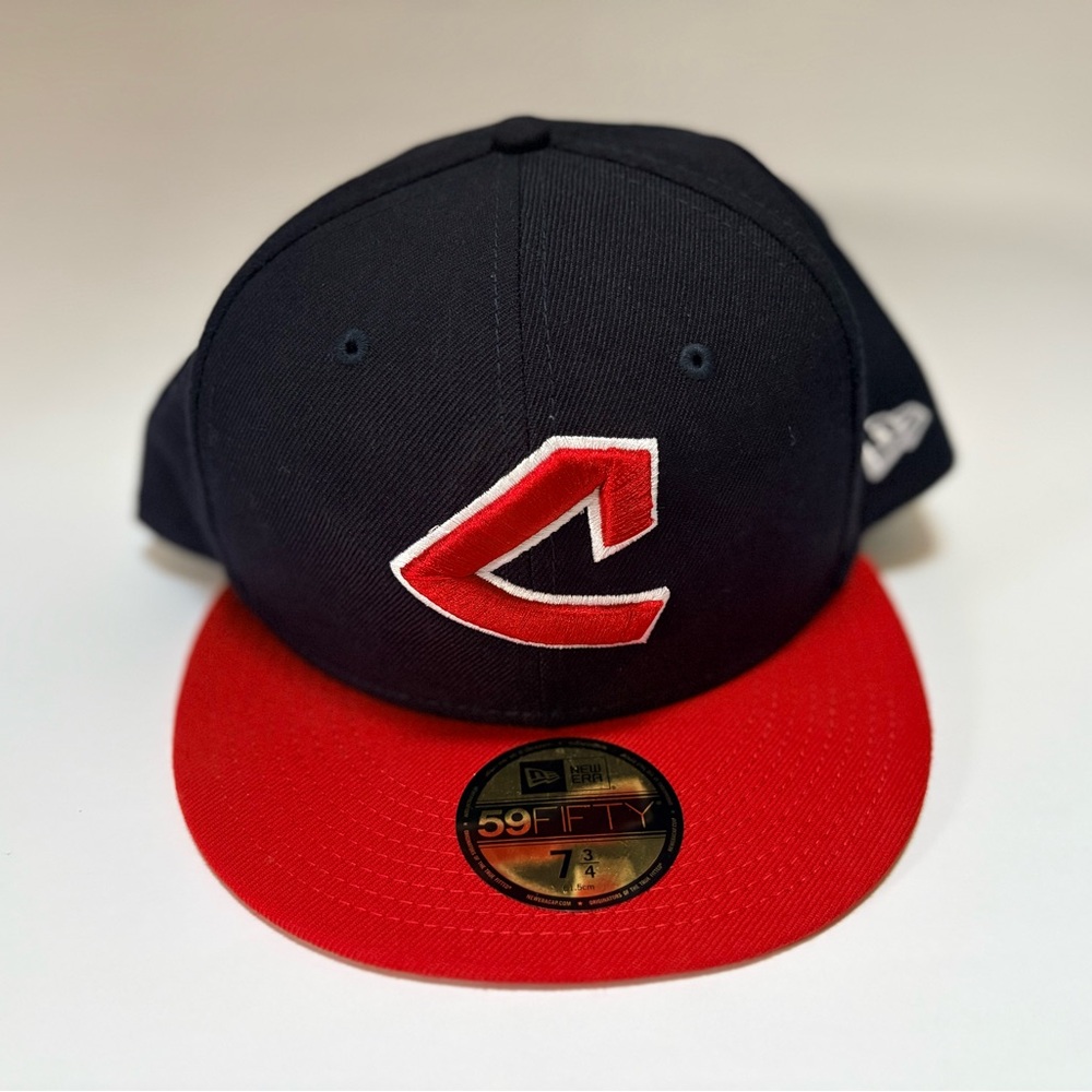New Era | NWT Cleveland Indians MLB 59Fifty Cooperstown Wool Fitted Cap - 7 3/4
